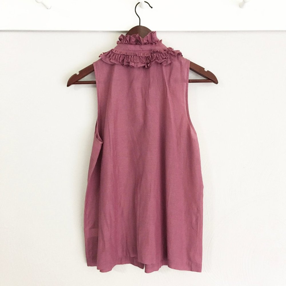 J. Crew | Blush Pink Ruffle Blouse - Picture 2 of 7